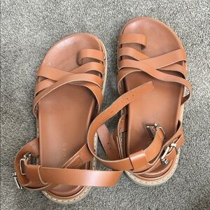 Alohas Women's Tan Leather Sandals